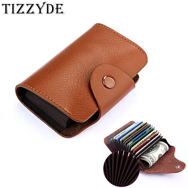 card holders simple fashion organ id leather candy color korean men women large capacity rjq297, Brown;gray